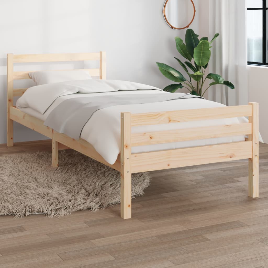 Okvir za krevet od masivnog drva 90 x 200 cm