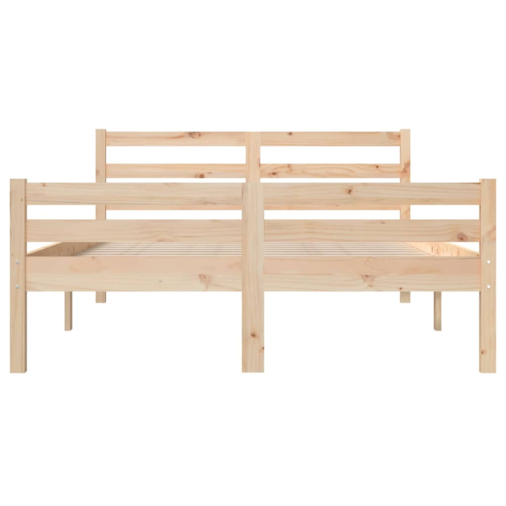 Okvir za krevet od masivnog drva 150 x 200 cm veliki bračni