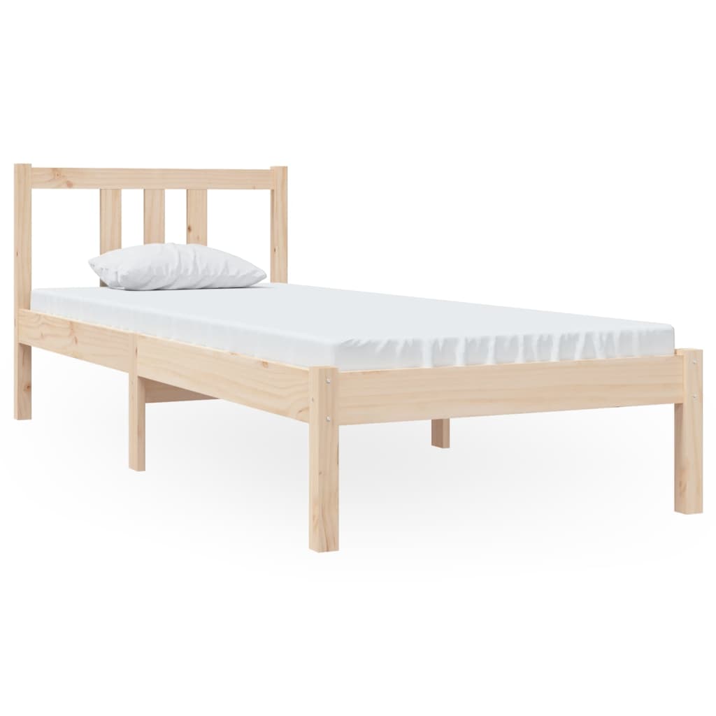 Okvir za krevet od masivnog drva 75 x 190 cm jednokrevetni