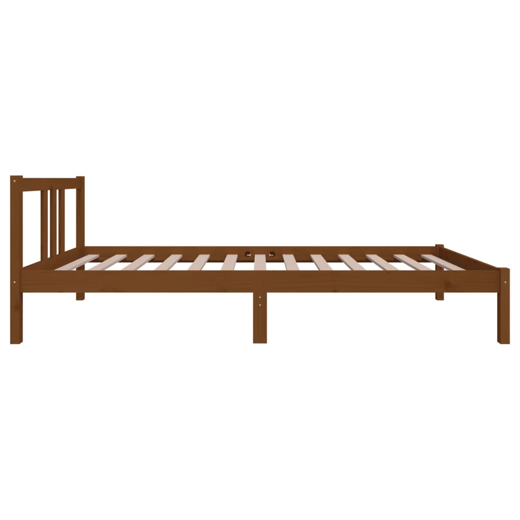 Okvir za krevet od masivnog drva smeđa boja meda 90 x 200 cm