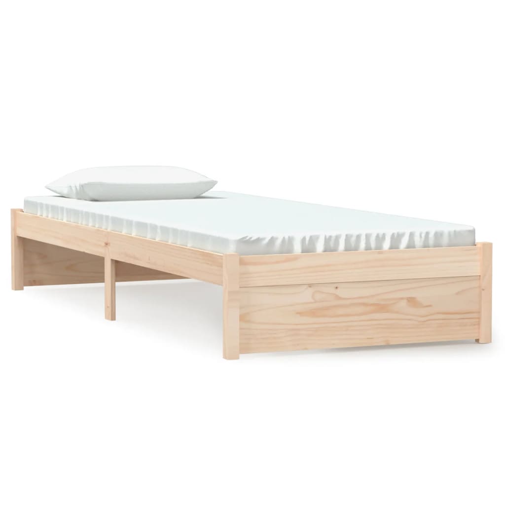 Okvir za krevet od masivnog drva 75 x 190 cm jednokrevetni