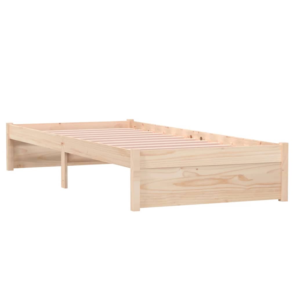 Okvir za krevet od masivnog drva 75 x 190 cm jednokrevetni