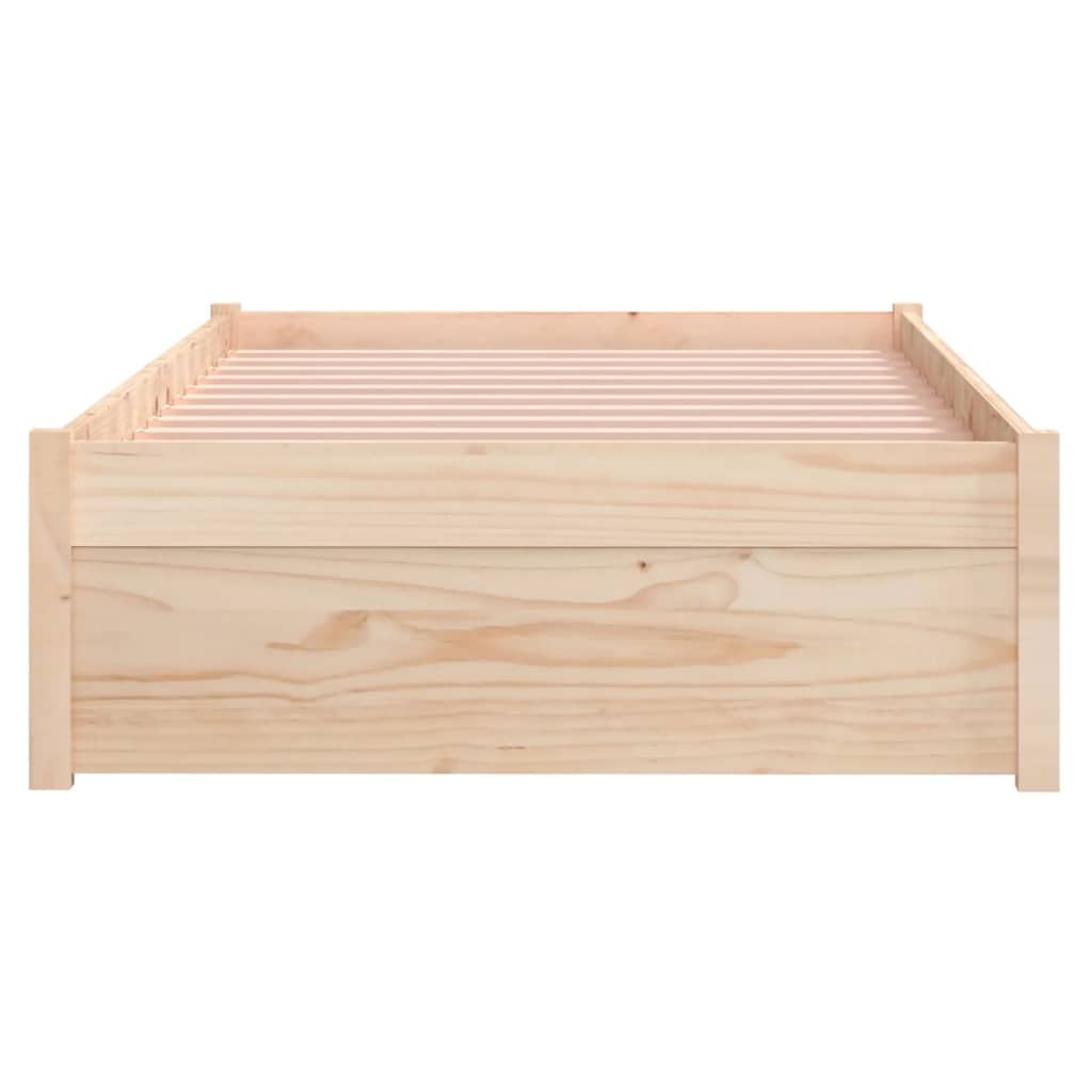 Okvir za krevet od masivnog drva 75 x 190 cm jednokrevetni