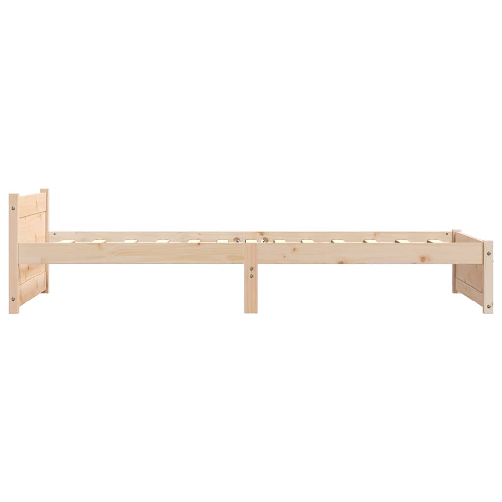 Okvir za krevet od masivnog drva 75 x 190 cm jednokrevetni