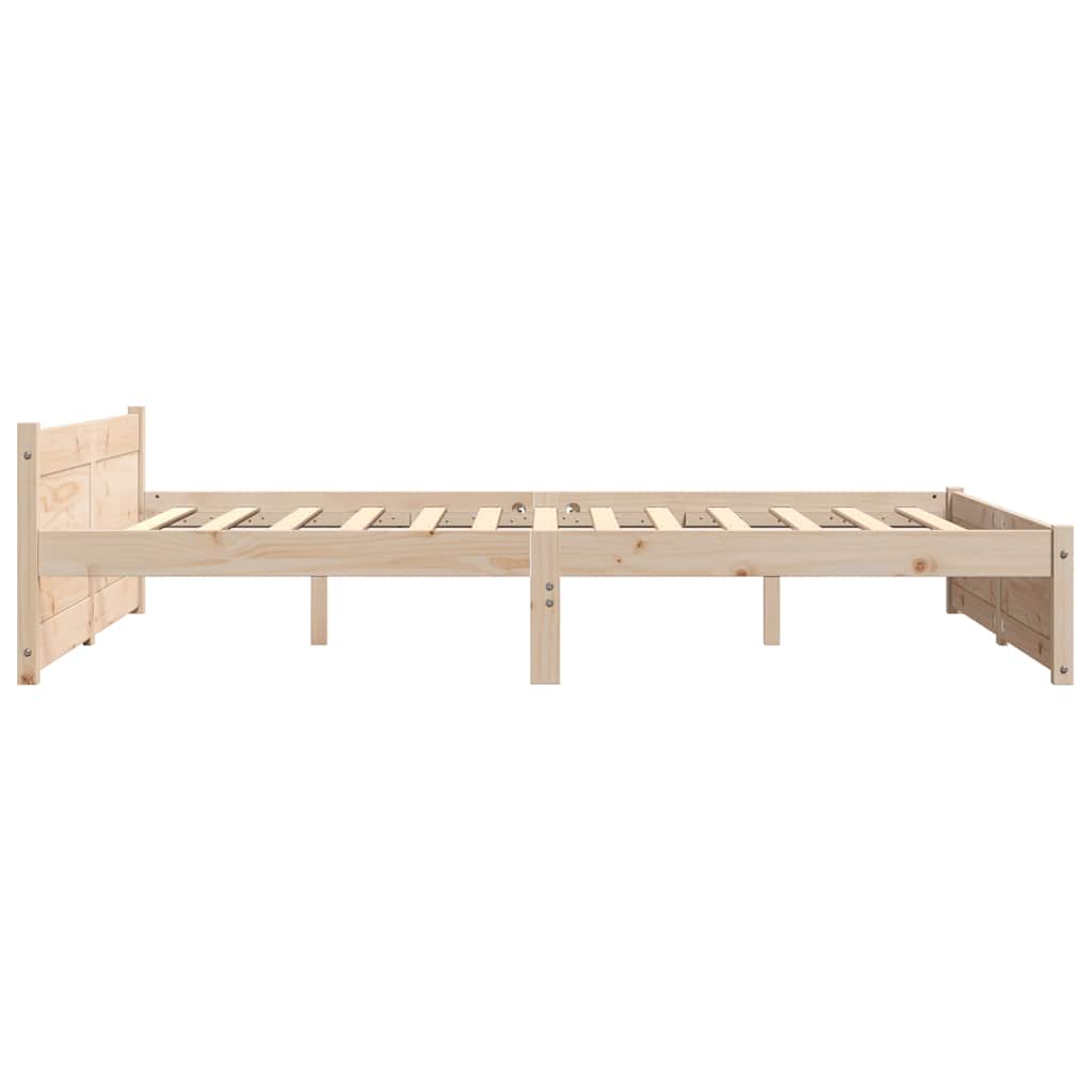 Okvir za krevet od masivnog drva 150 x 200 cm veliki bračni