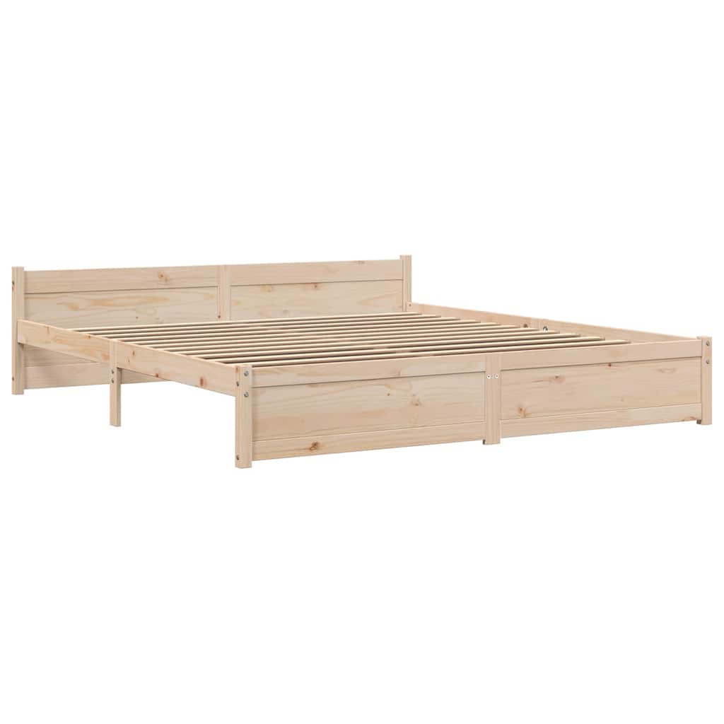 Okvir kreveta bez madraca 200 x 200 cm od masivnog drva
