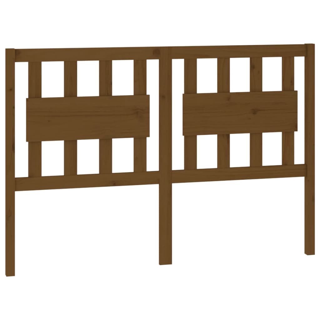 Uzglavlje za krevet boja meda 145,5x4x100 cm masivna borovina