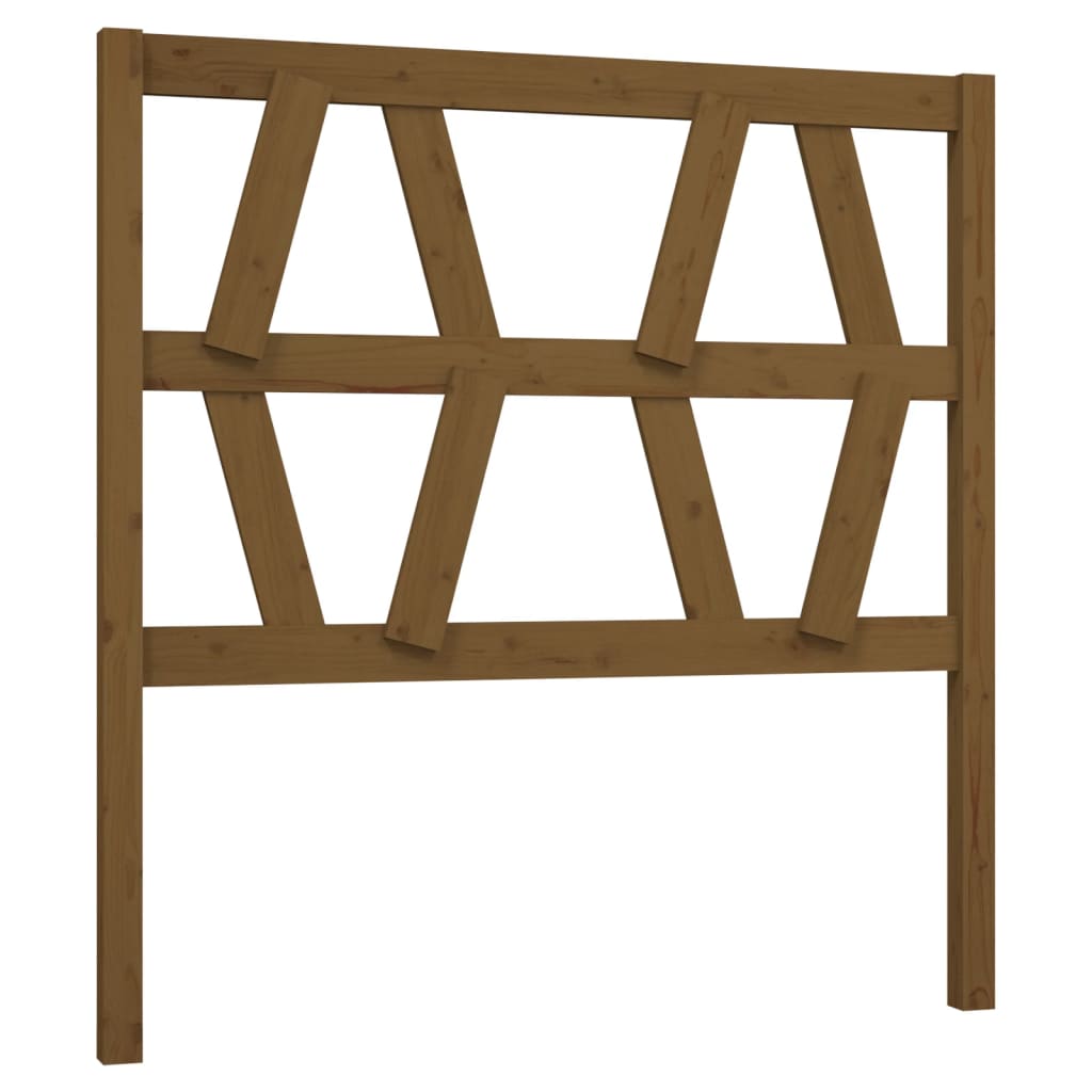 Uzglavlje za krevet boja meda 81 x 4 x 100 cm masivna borovina