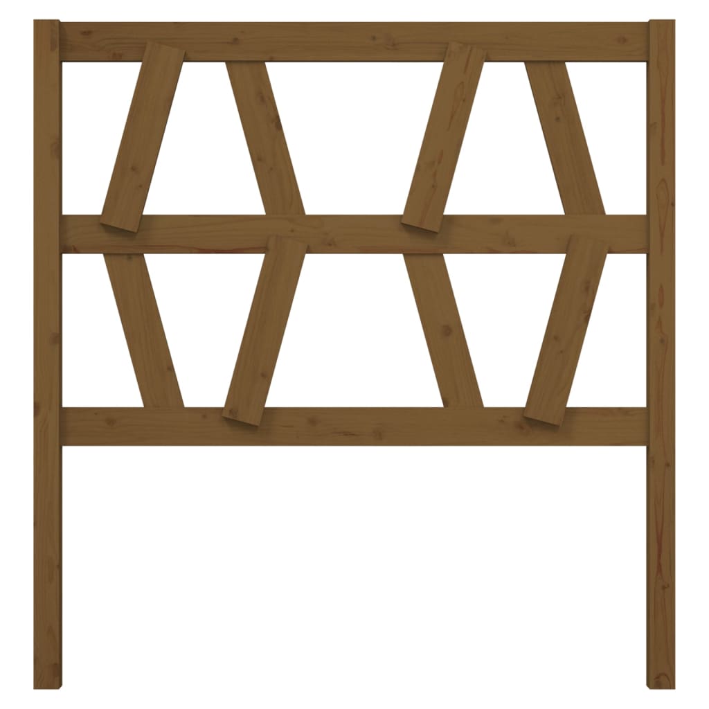 Uzglavlje za krevet boja meda 81 x 4 x 100 cm masivna borovina