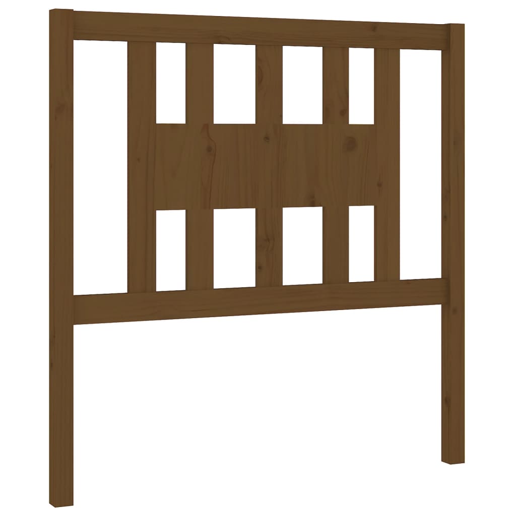 Uzglavlje smeđa boja meda 106 x 4 x 100 cm od masivne borovine