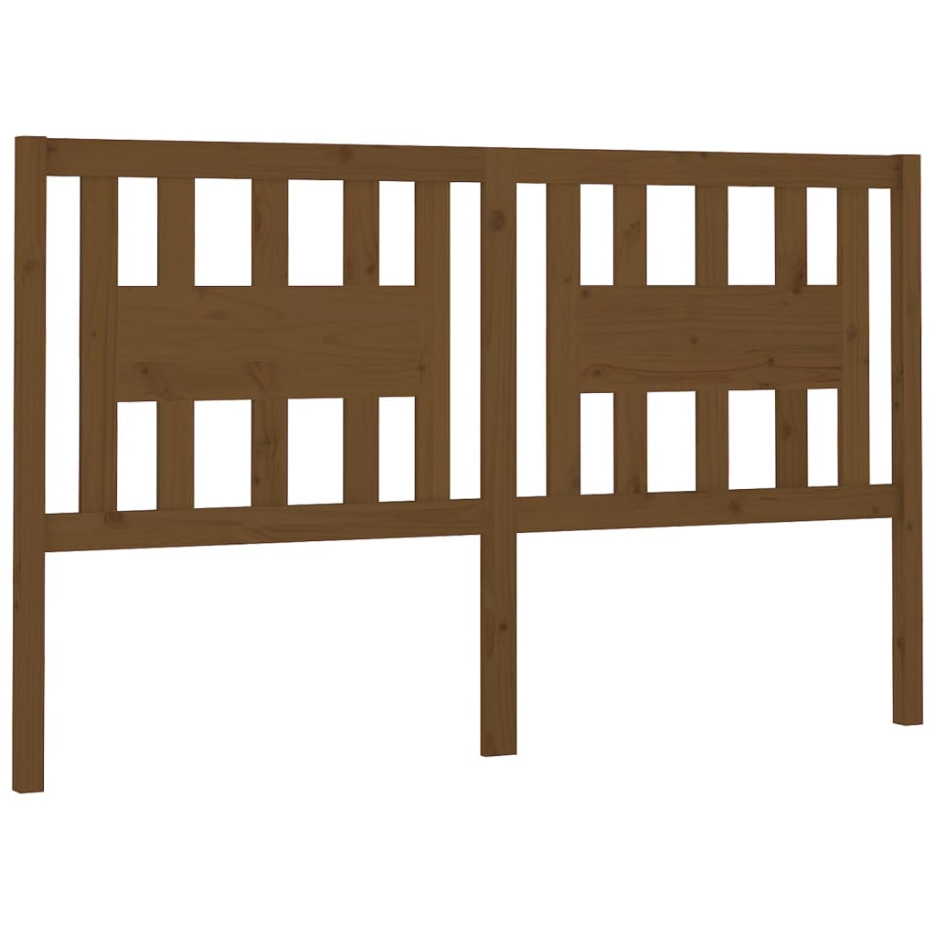 Uzglavlje boja meda 206 x 4 x 100 cm od masivne borovine
