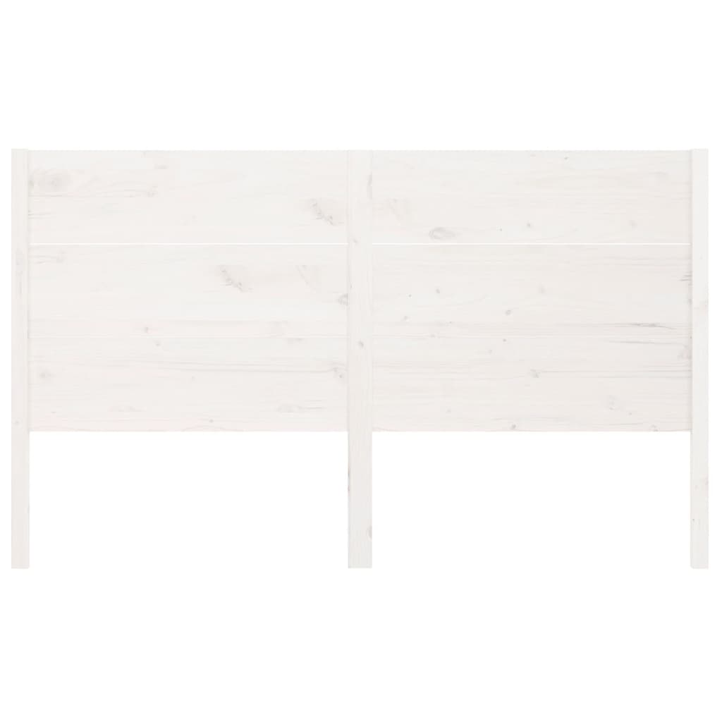 Uzglavlje bijelo 146 x 4 x 100 cm od masivne borovine