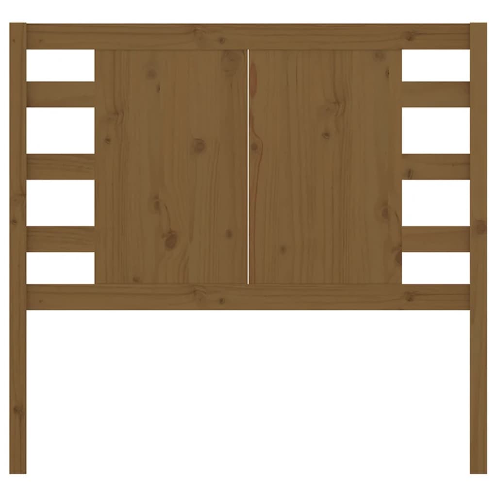 Uzglavlje smeđa boja meda 81 x 4 x 100 cm od masivne borovine