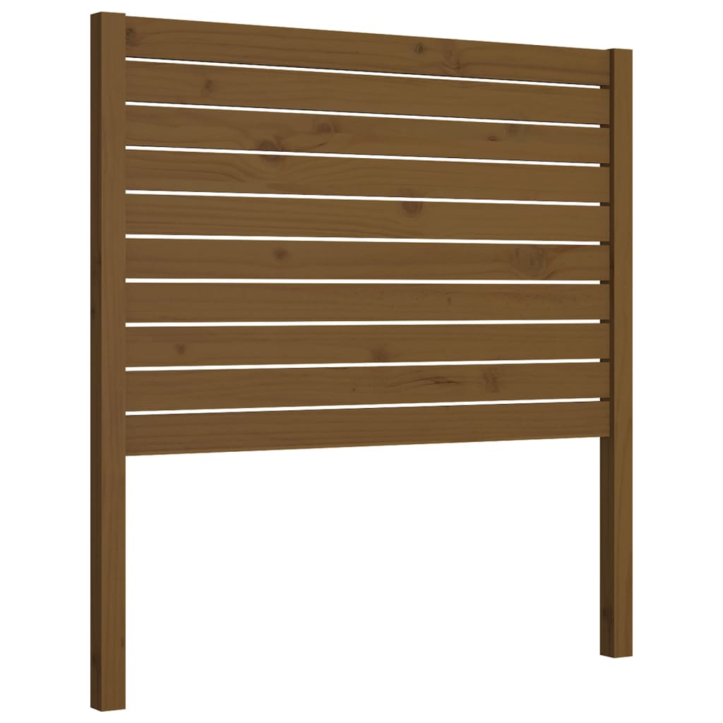 Uzglavlje za krevet boja meda 106 x 4 x 100 cm masivna borovina