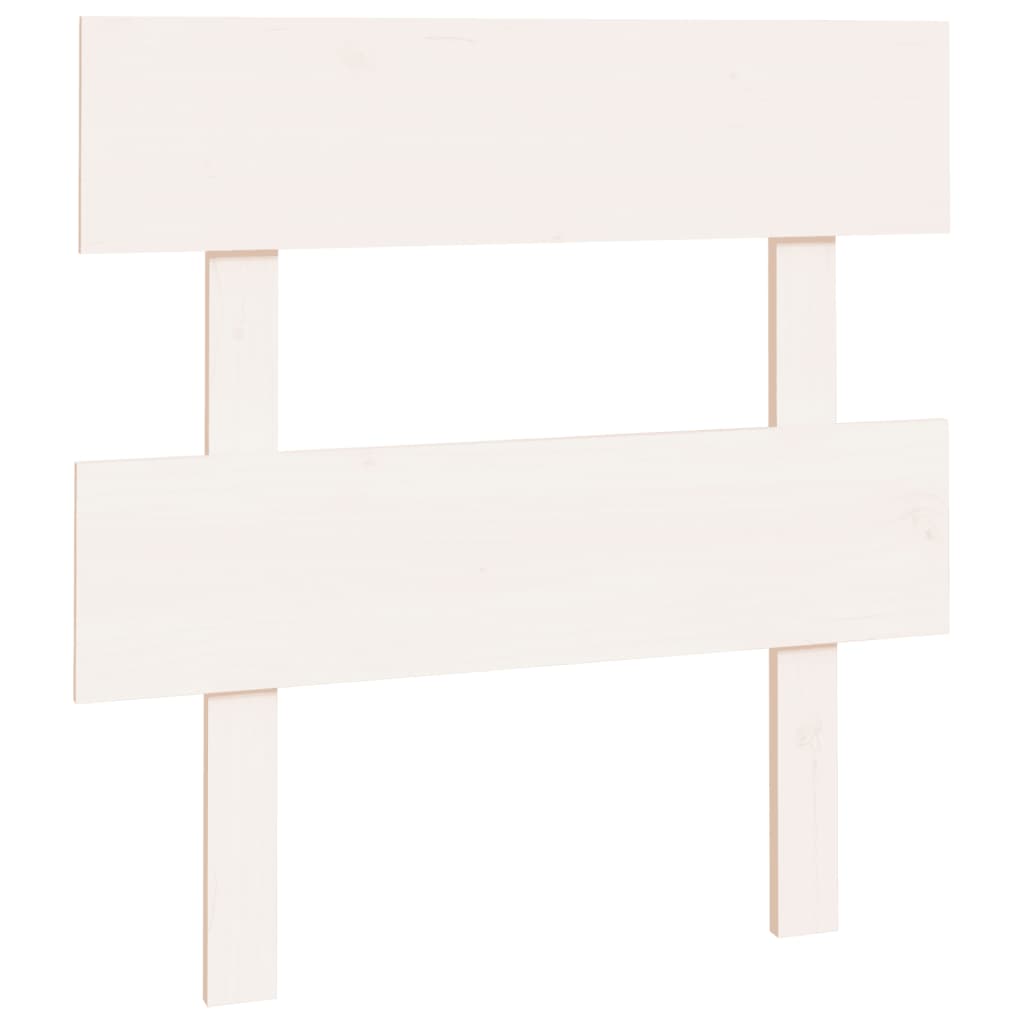 Uzglavlje za krevet bijelo 93,5 x 3 x 81 cm od masivne borovine