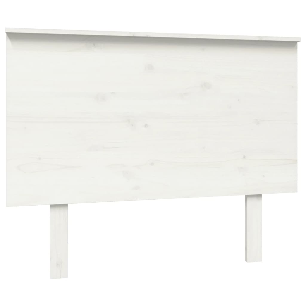 Uzglavlje za krevet bijelo 104x6x82,5 cm od masivne borovine