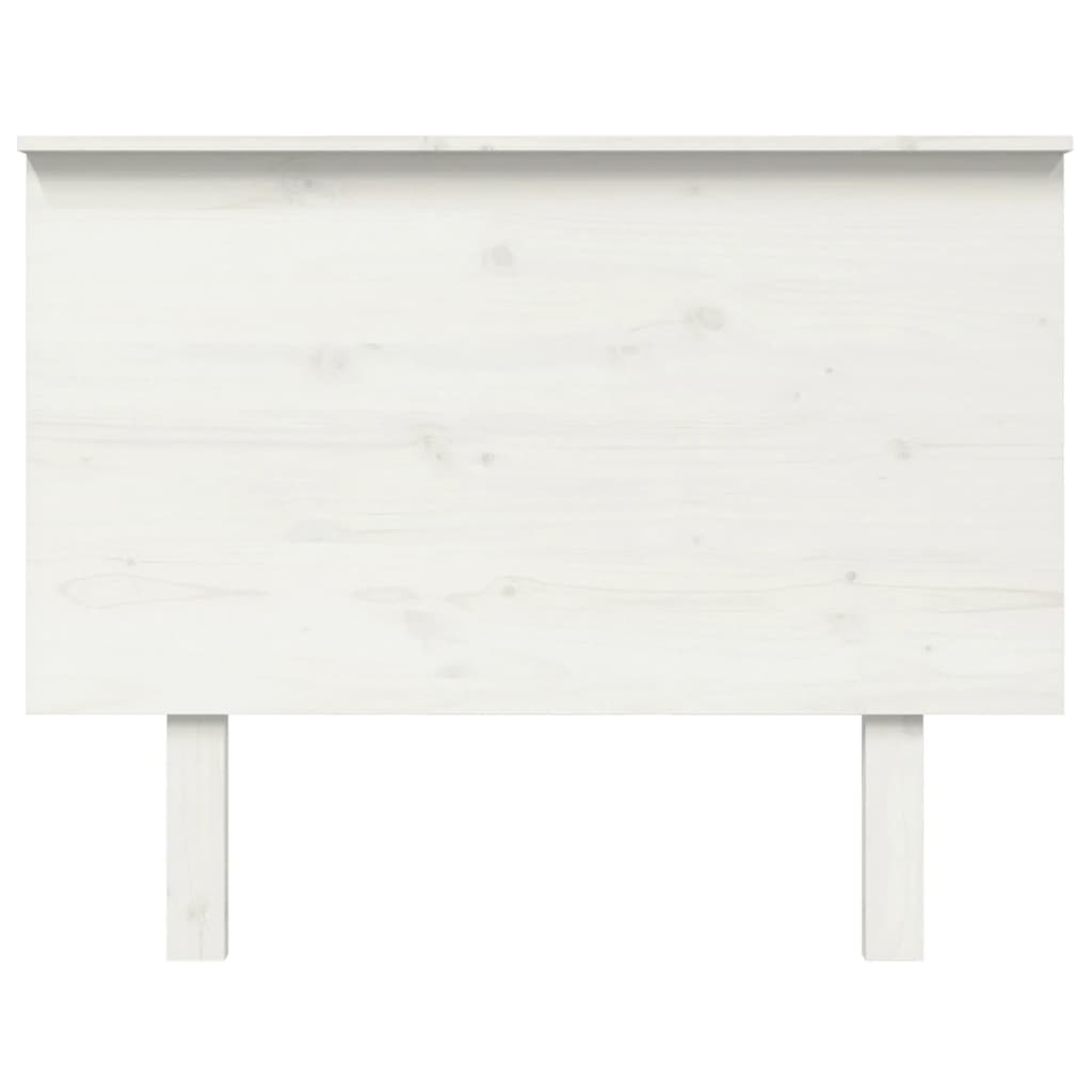 Uzglavlje za krevet bijelo 104x6x82,5 cm od masivne borovine