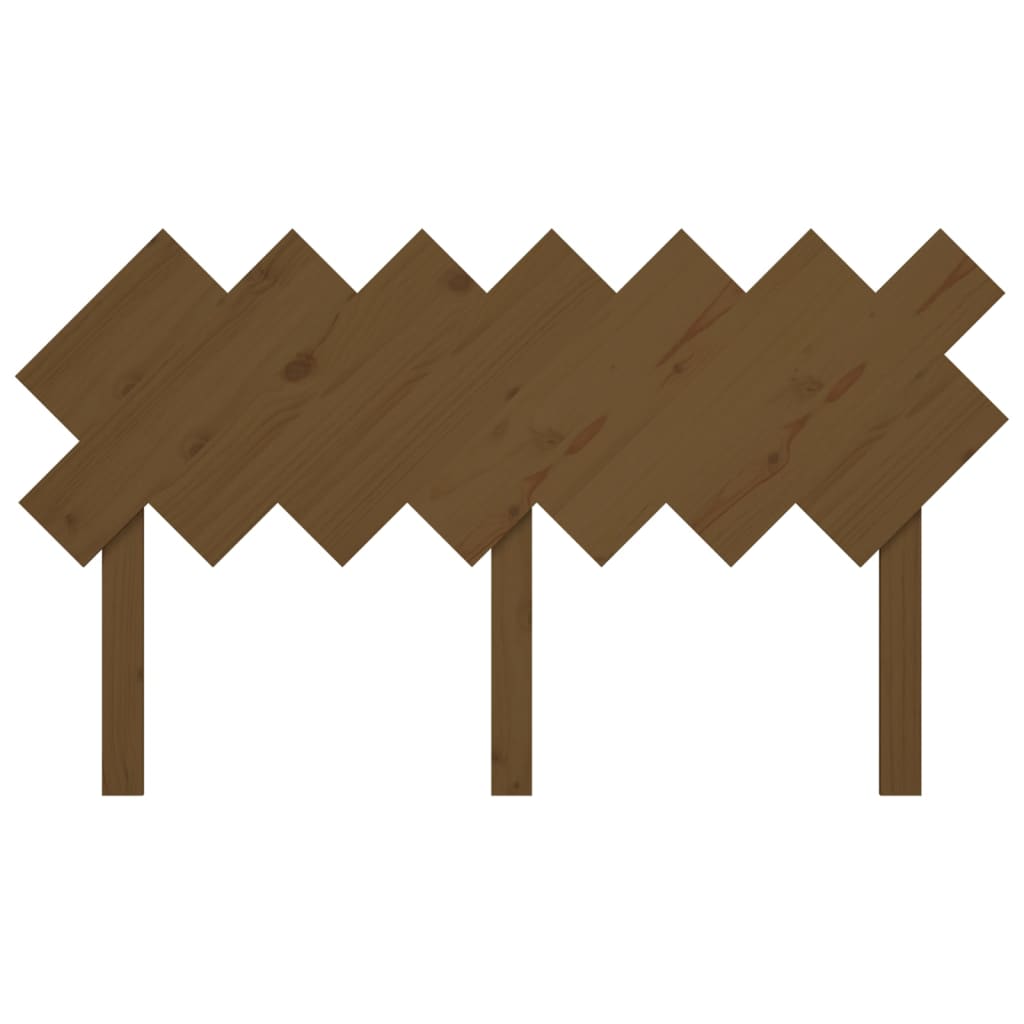 Uzglavlje za krevet boja meda 151,5x3x81 cm masivna borovina