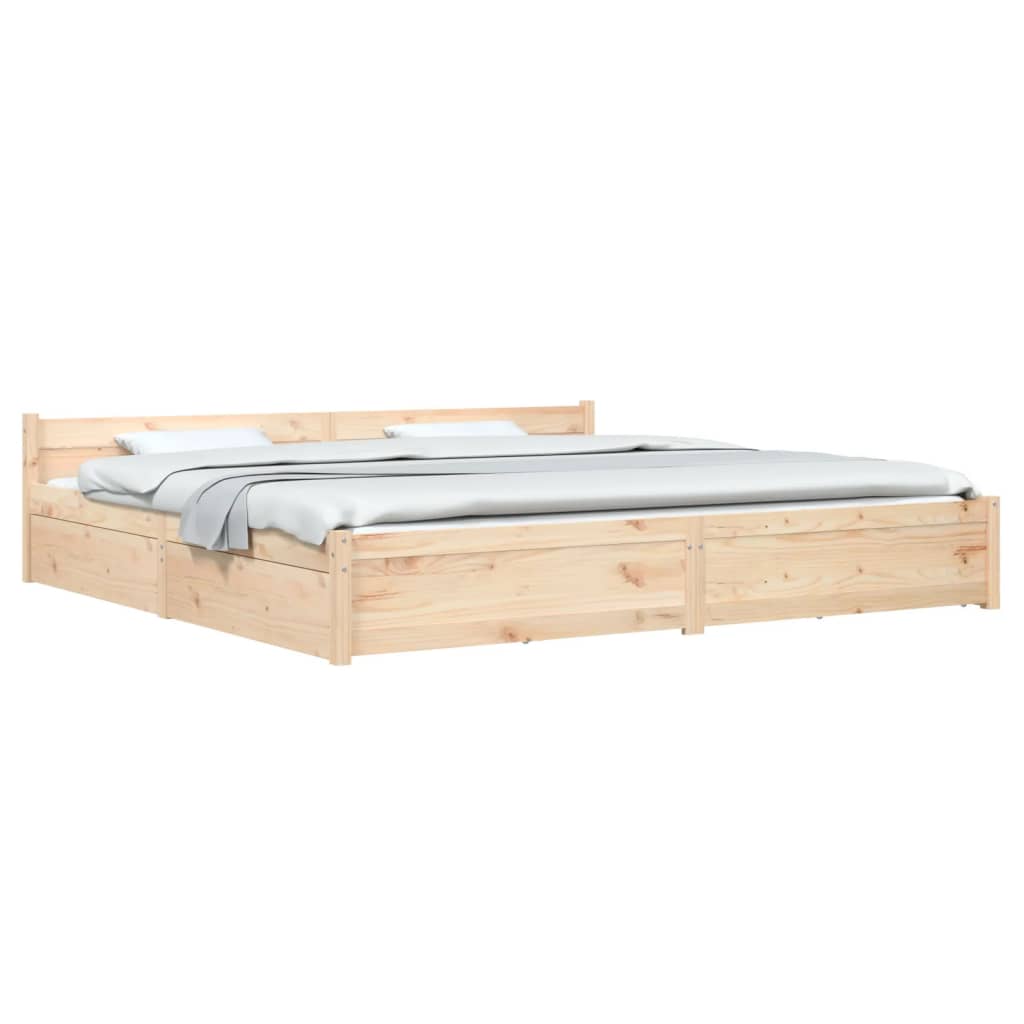 Okvir za krevet s ladicama 200 x 200 cm