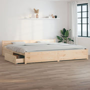 Okvir za krevet s ladicama 200 x 200 cm