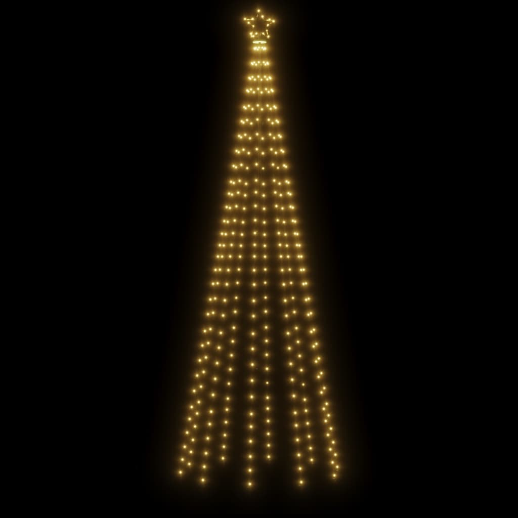 Božićno drvce sa šiljkom i 310 LED žarulja tople bijele 300 cm