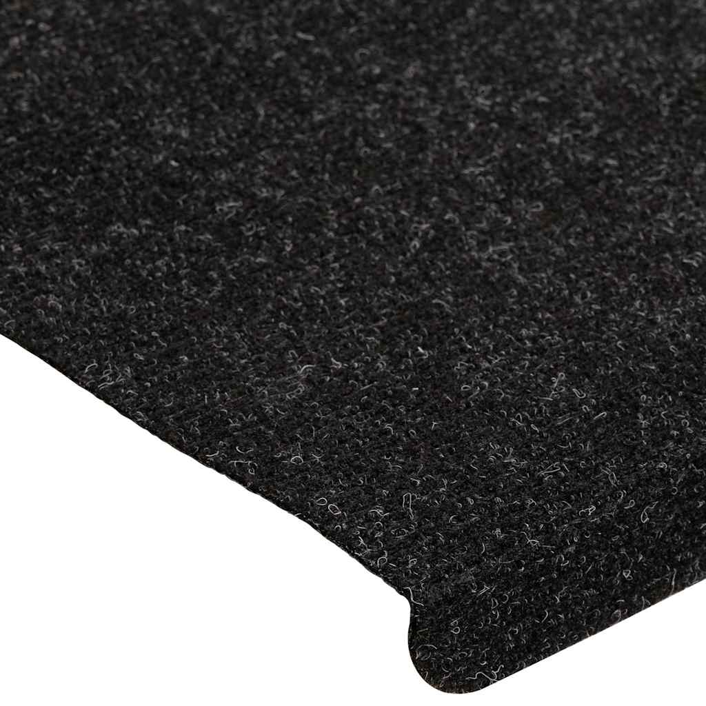 Samoljepljivi otirači za stepenice 15kom 65x24,5x3,5cm antracit