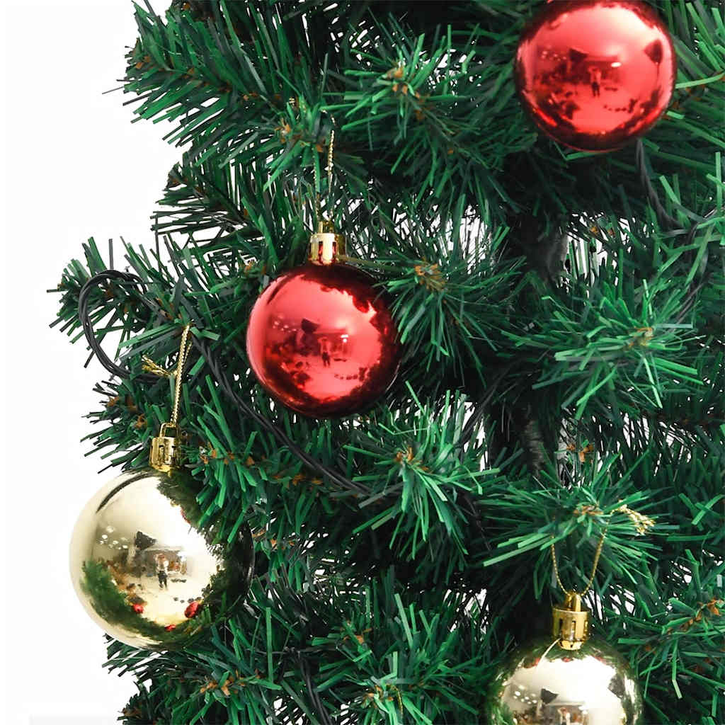 Božićni kaktus sa stalkom i LED žaruljama zeleni 180 cm PVC