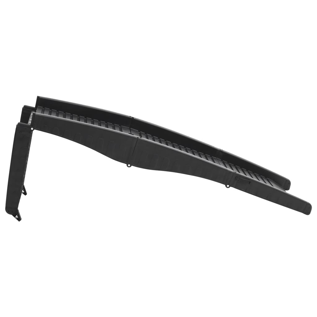 Sklopiva rampa za pse crna 153 x 40 x 12,5 cm od plastike