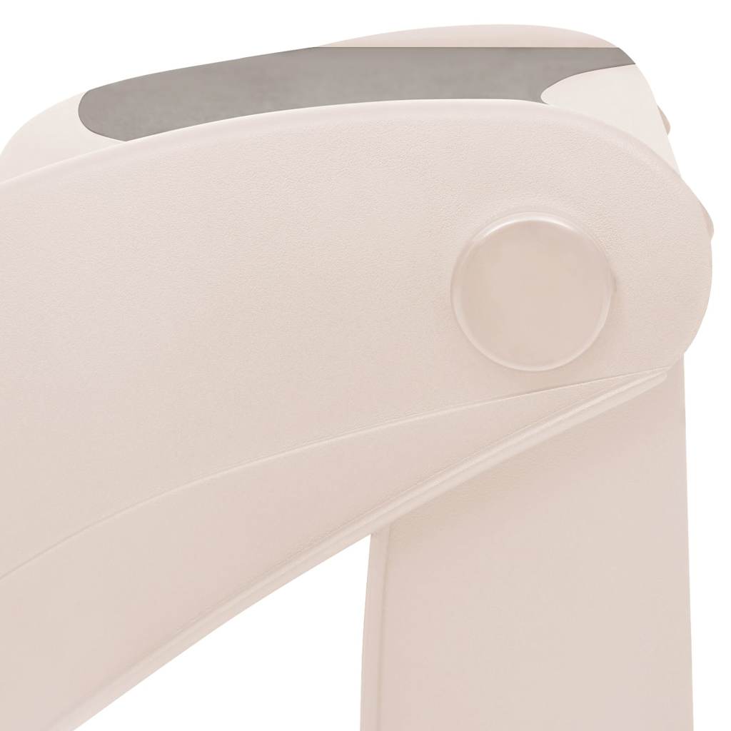 Sklopive ljestve za pse s 3 stepenice krem 50x38x38 cm plastika