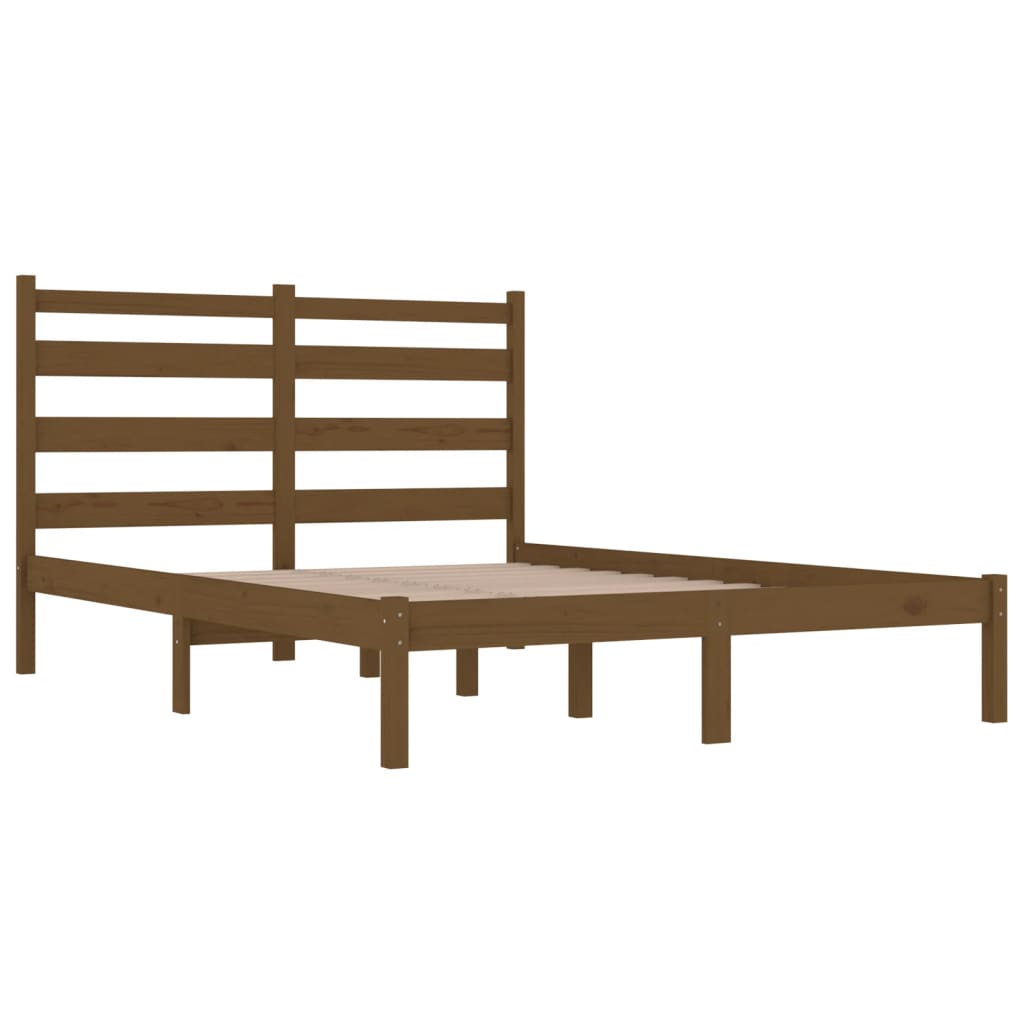 Okvir za krevet od masivne borovine boja meda 200 x 200 cm