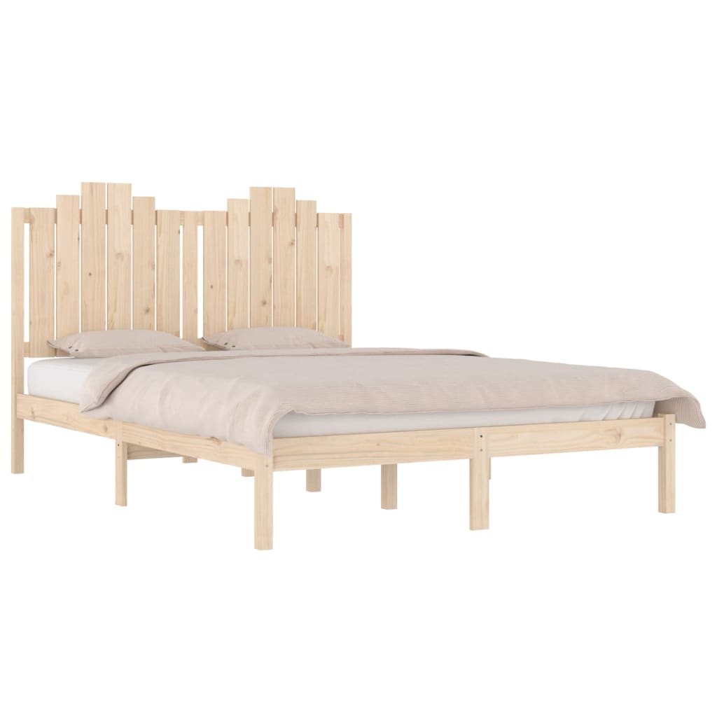 Okvir za krevet od masivne borovine 135 x 190 cm bračni
