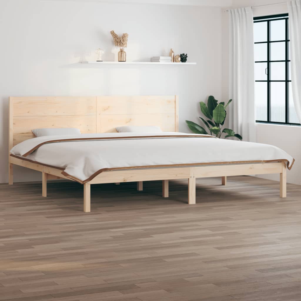 Okvir kreveta bez madraca 200 x 200 cm od masivne borovine