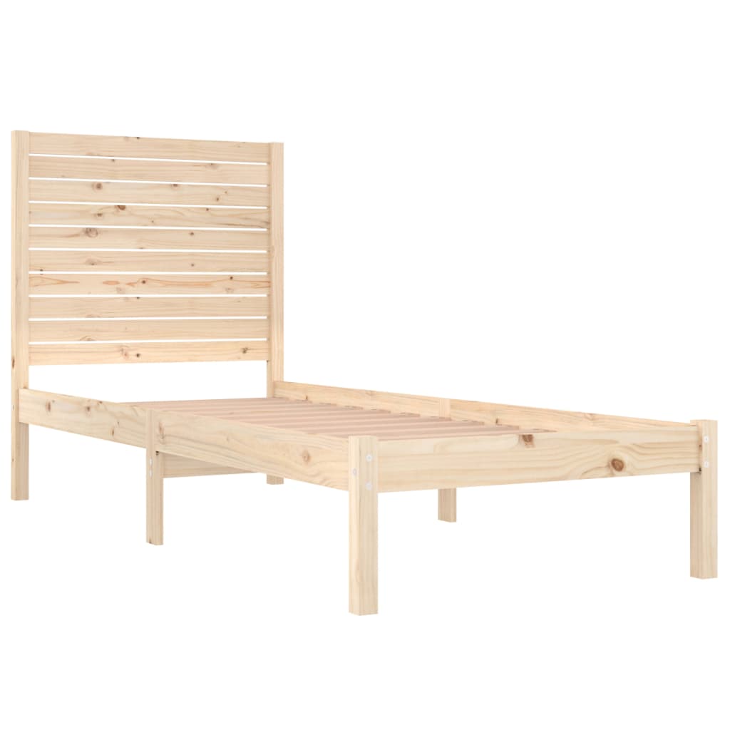 Okvir za krevet od masivnog drva 75 x 190 cm jednokrevetni