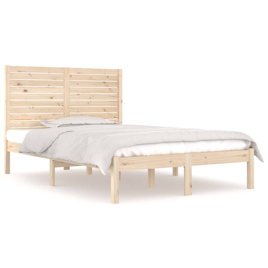 Okvir za krevet od masivnog drva 120 x 190 cm mali bračni