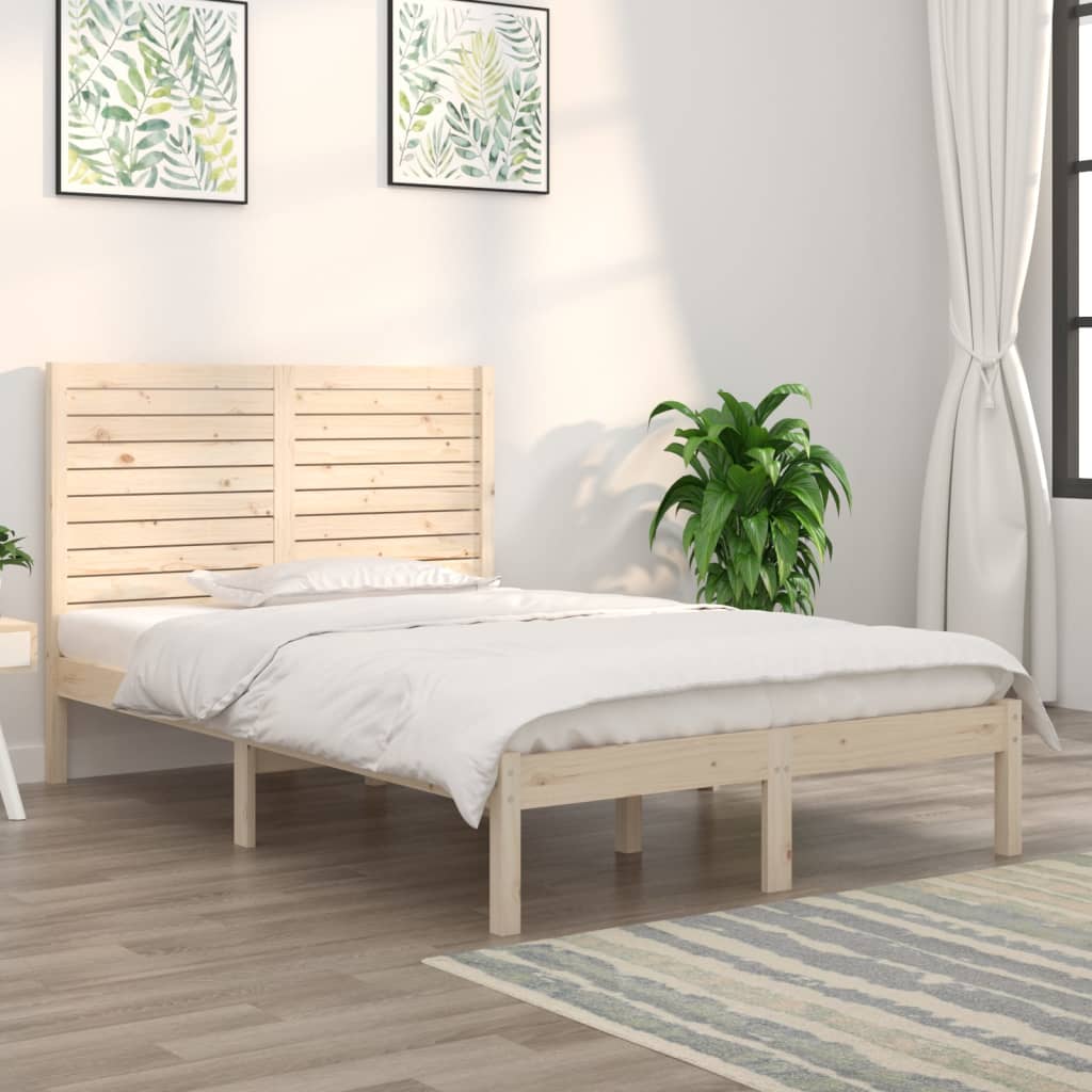 Okvir za krevet od masivnog drva 140 x 190 cm