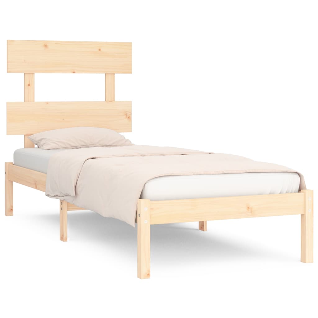 Okvir za krevet od masivnog drva 75 x 190 cm jednokrevetni
