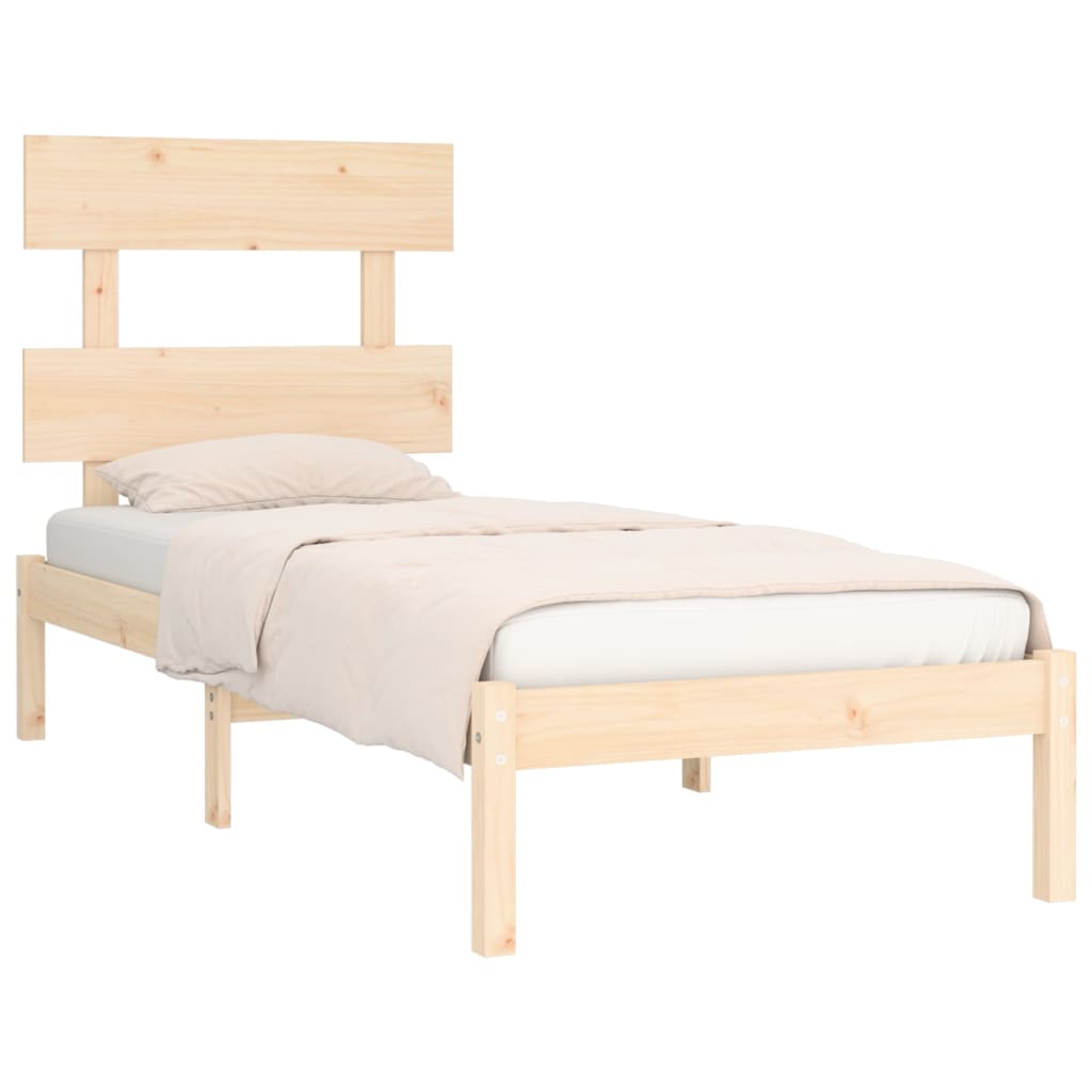 Okvir za krevet od masivnog drva 75 x 190 cm jednokrevetni