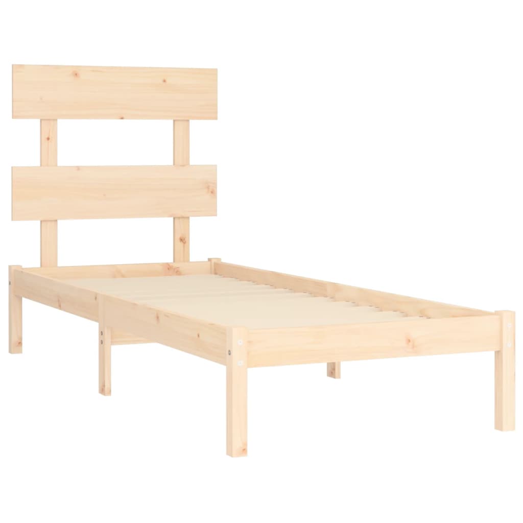 Okvir za krevet od masivnog drva 75 x 190 cm jednokrevetni
