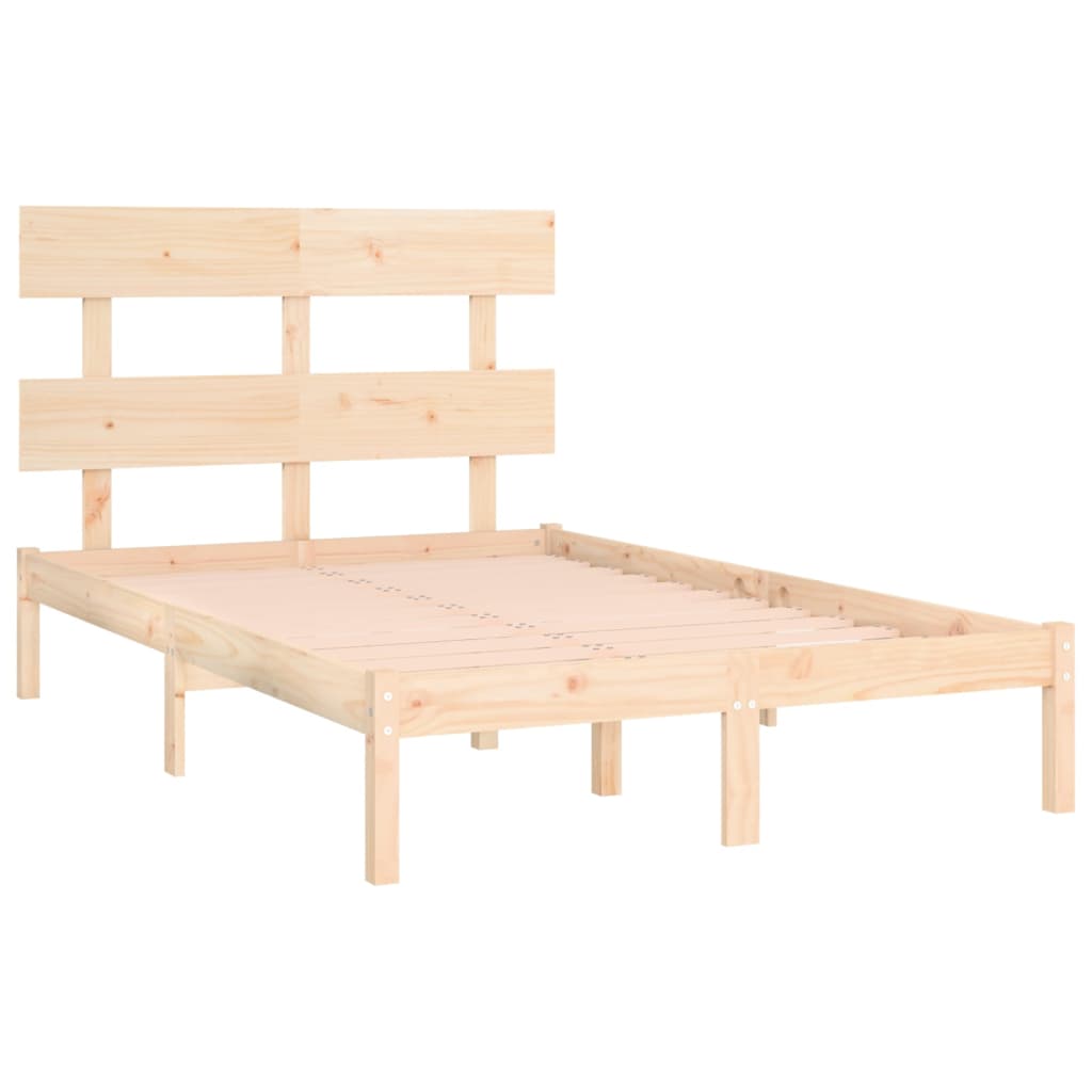 Okvir za krevet od masivnog drva 150 x 200 cm veliki bračni