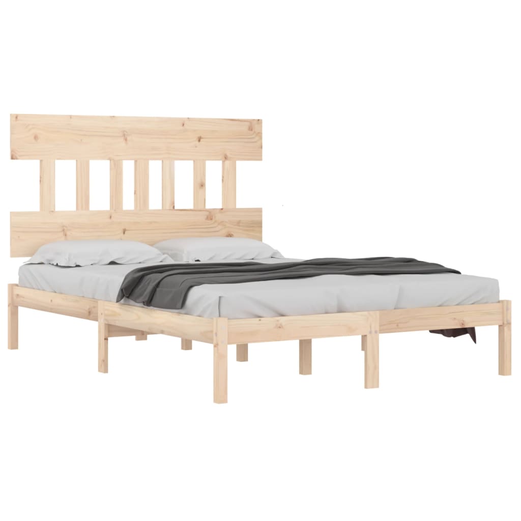 Okvir za krevet od masivnog drva 140 x 190 cm