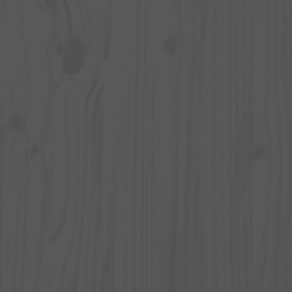Okvir za krevet od masivne borovine sivi 200 x 200 cm