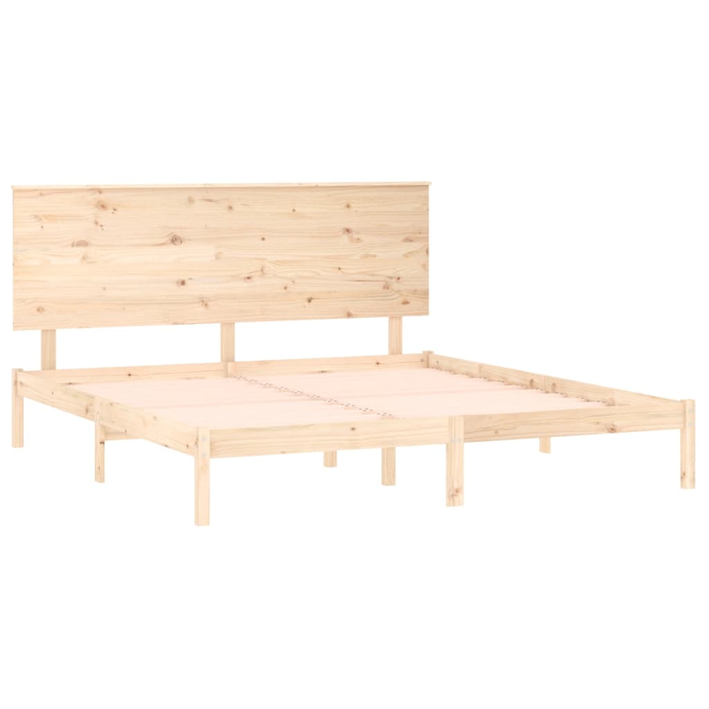 Okvir za krevet od masivnog drva 150 x 200 cm veliki bračni
