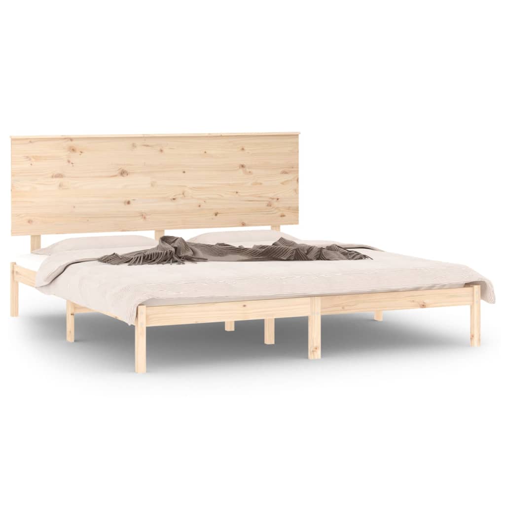 Okvir za krevet od masivnog drva 180 x 200 cm veliki bračni