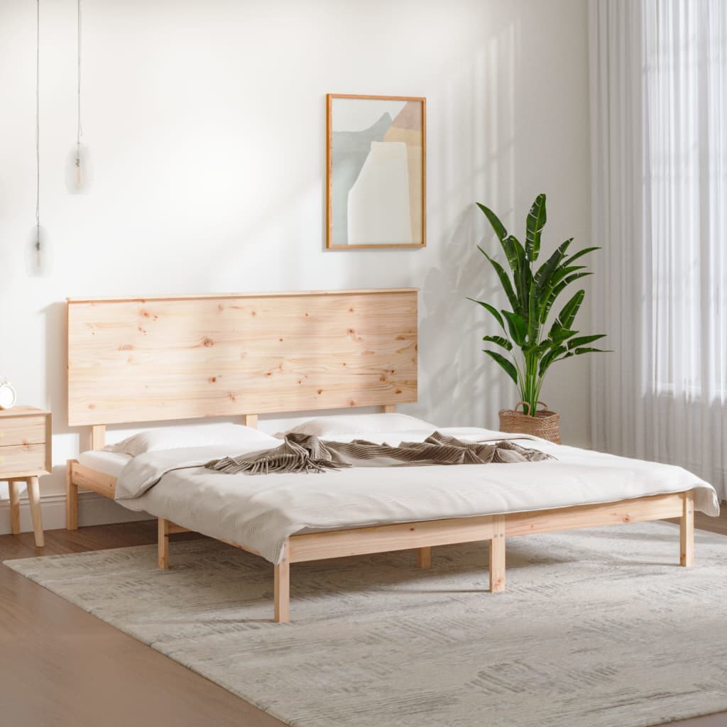 Okvir za krevet od masivnog drva 180 x 200 cm veliki bračni