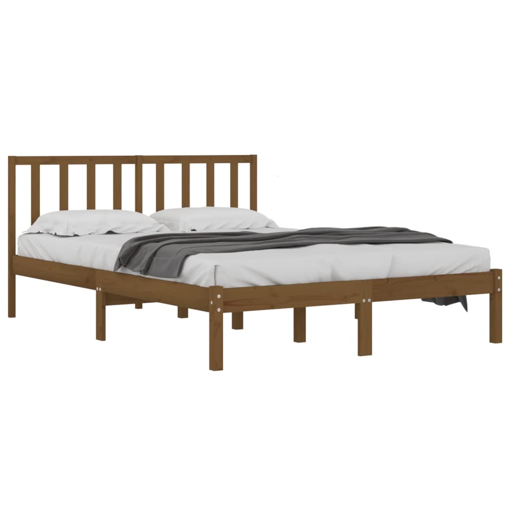 Okvir za krevet od masivne borovine boja meda 200 x 200 cm
