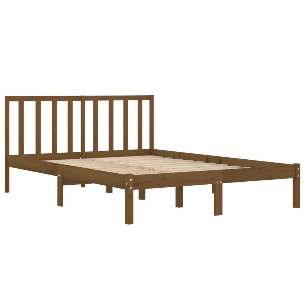 Okvir za krevet od masivne borovine boja meda 200 x 200 cm