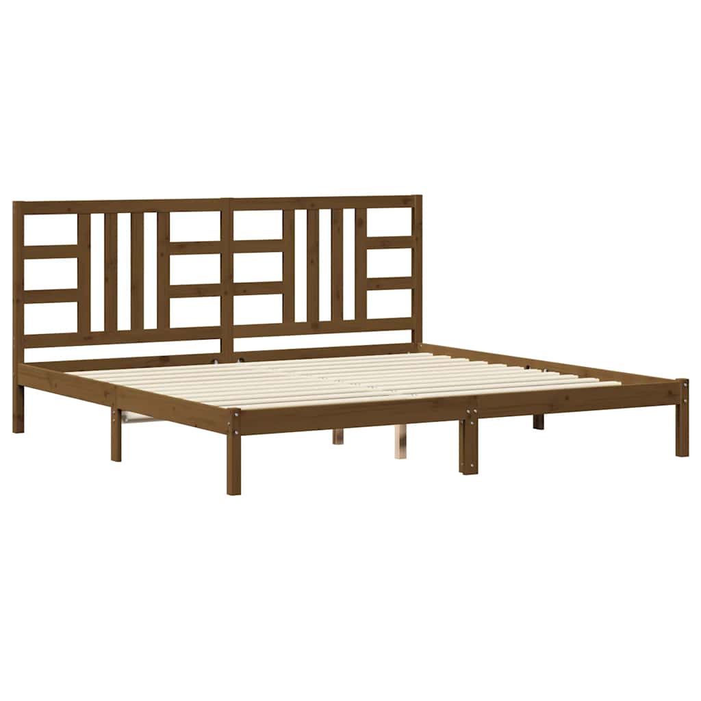 Okvir za krevet od masivne borovine boja meda 200 x 200 cm