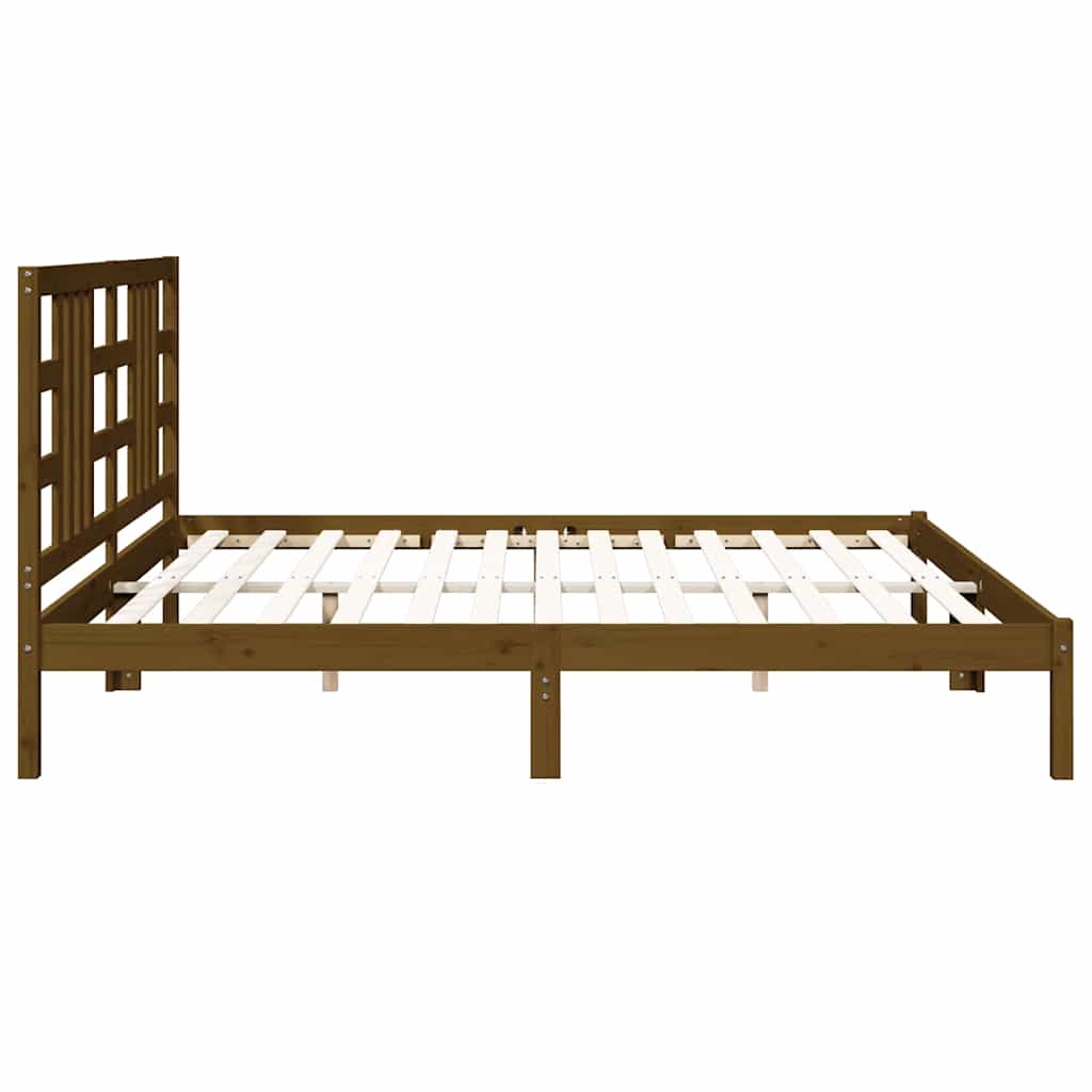 Okvir za krevet od masivne borovine boja meda 200 x 200 cm