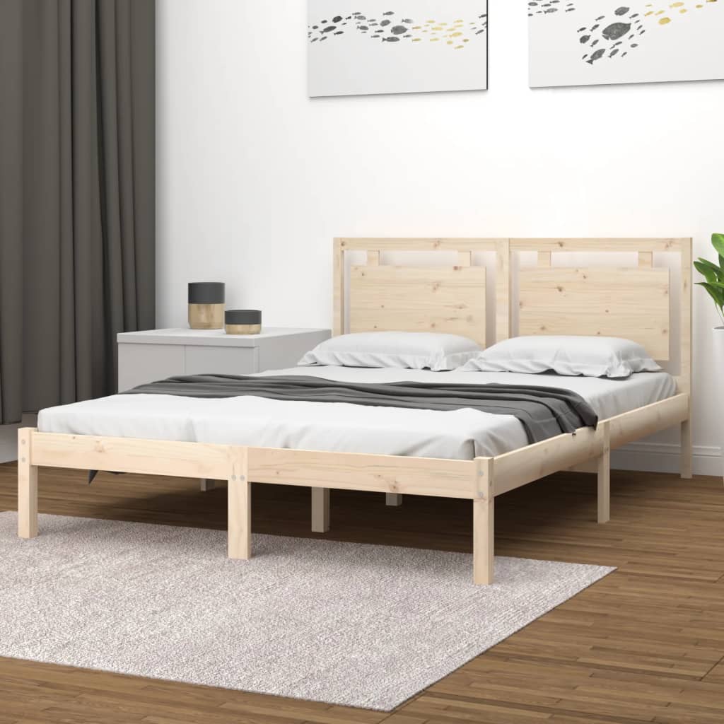 Okvir za krevet od masivnog drva 200 x 200 cm