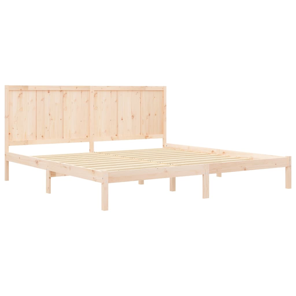 Okvir kreveta bez madraca 200 x 200 cm od masivne borovine